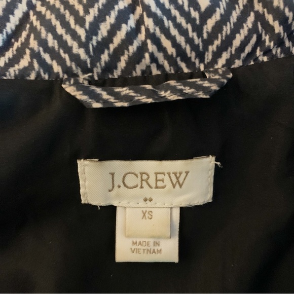 J. Crew Down Puffer Vest XS Black Tan - Picture 11 of 12